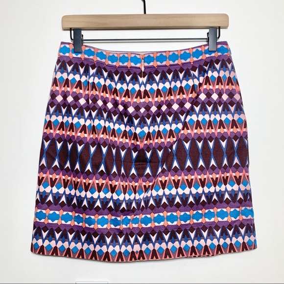 J. CREW Salon Gemstone Print Mini Skirt w/ Pockets - Picture 6 of 11